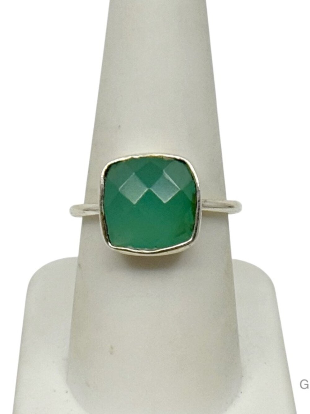 sterling silver Chalcedony ring - GM328